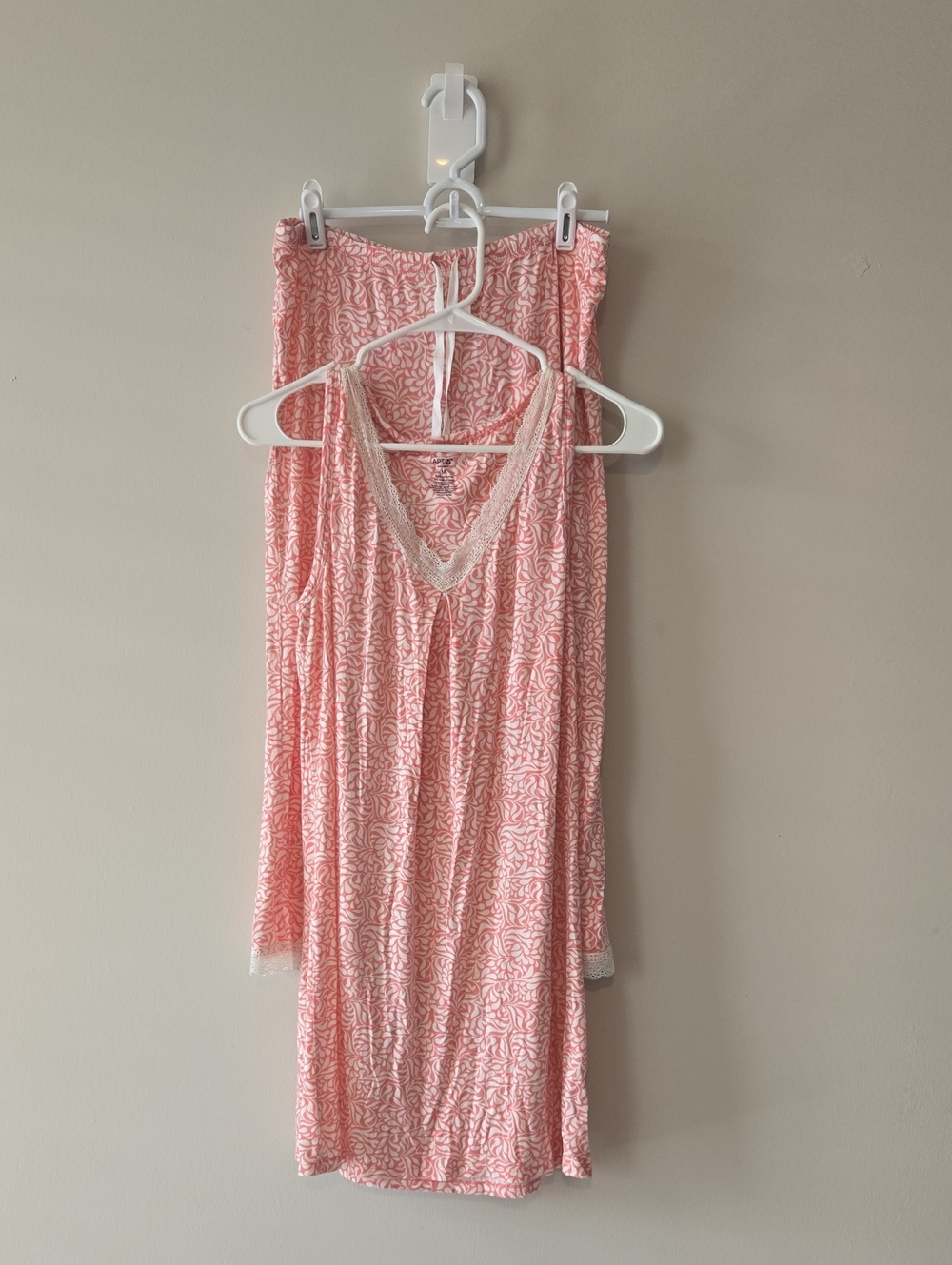 Apt. 9 Pink Lace-Trim Sleep Set